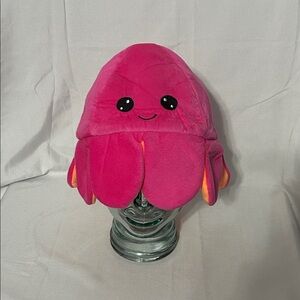 Goffa Octopus Reversible Plush Hat Orange and Pink